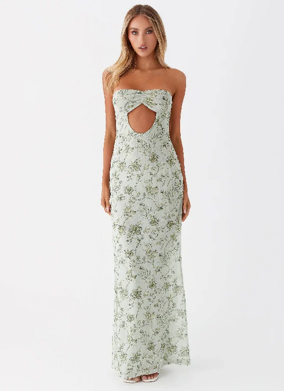 Dearest Maxi Dress - Sage Floral