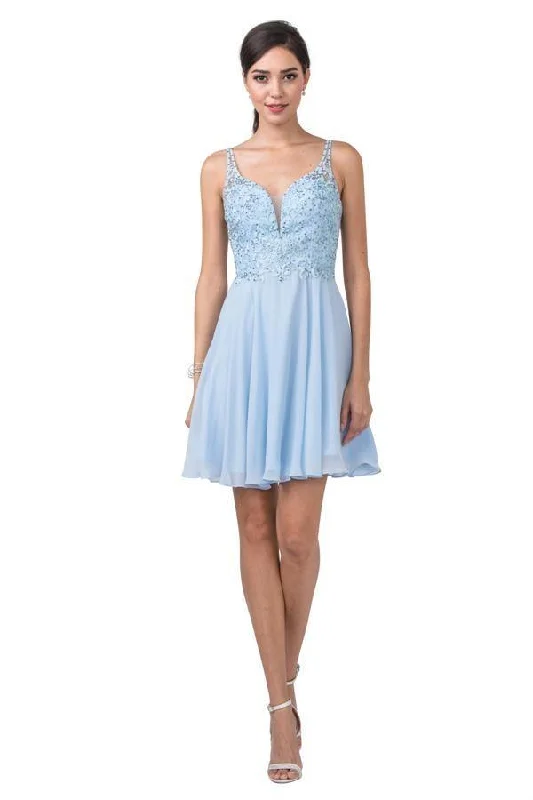 Homecoming Short Cocktail Prom Chiffon Dress